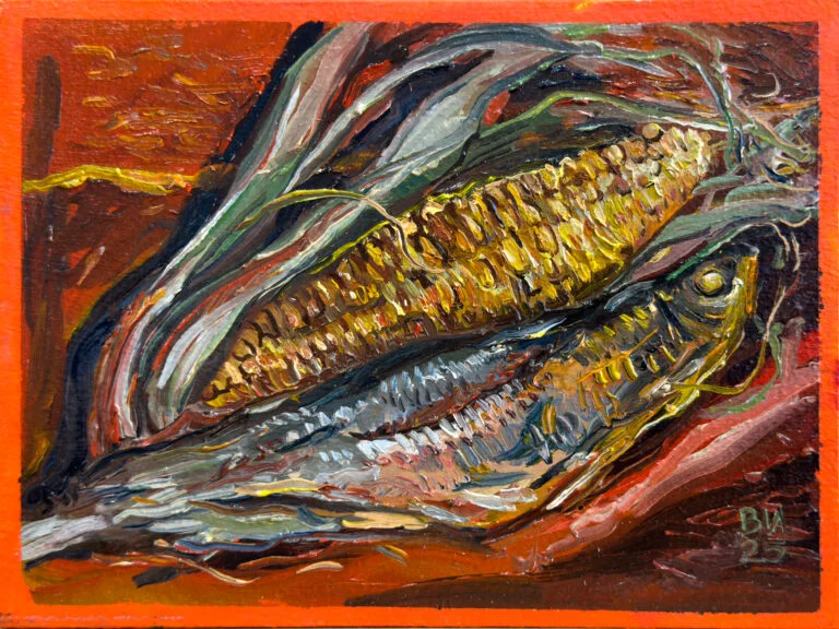 Рыба и кукуруза