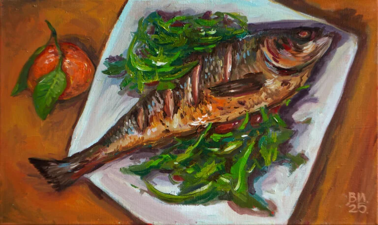Сибас и мандарин