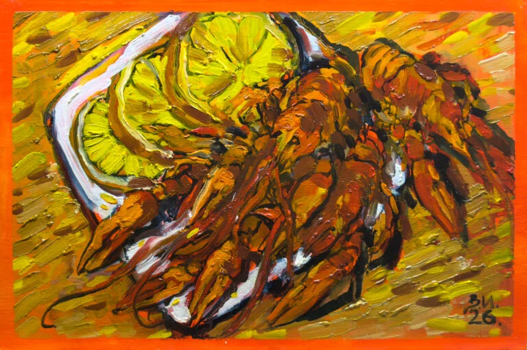 Раки с лимонами